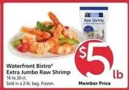 Safeway Waterfront BISTRO Extra Jumbo Raw Shrimp offer