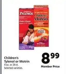 Safeway Children's Tylenol or Motrin offer