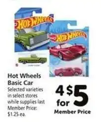 Safeway Hot Wheels Basic Car offer
