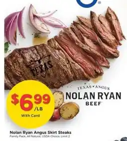 Kroger Nolan Ryan Angus Skirt Steaks offer