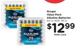 Kroger Kroger Value Pack Alkaline Batteries offer