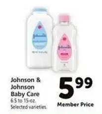 Safeway Johnson & Johnson Baby Care offer