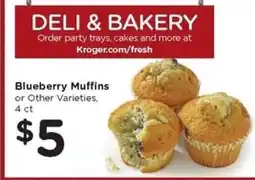 Kroger Blueberry Muffins or Other Varieties offer