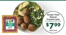 Kroger Simple Truth Natural Ground Lamb offer