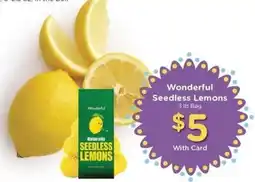 Kroger Wonderful Seedless Lemons offer