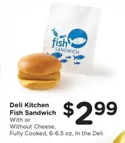 Kroger Deli Kitchen Fish Sandwich offer