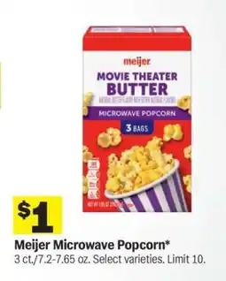 Meijer Meijer Microwave Popcorn offer