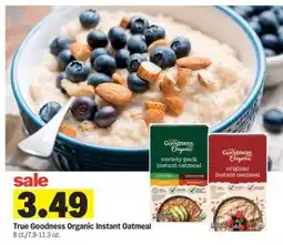 Meijer True Goodness Organic Instant Oatmeal offer
