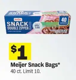 Meijer Meijer Snack Bags offer
