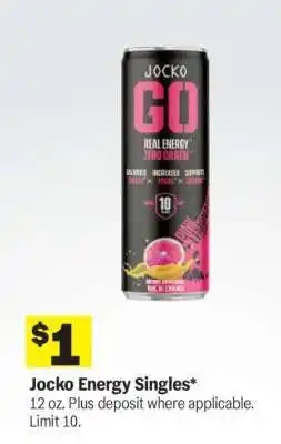 Meijer Jocko Energy Singles offer