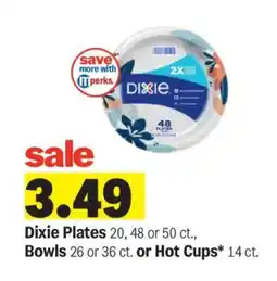 Meijer Dixie Plates, Bowls or Hot Cups offer