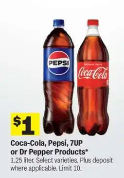 Meijer Coca-Cola, Pepsi, 7UP or Dr Pepper Products offer