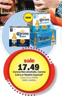 Meijer Corona Non-Alcoholic, Corona Extra or Modelo Especial offer