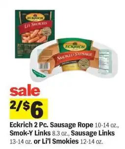 Meijer Eckrich Sausages offer