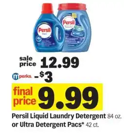 Meijer Persil Liquid Laundry Detergent or Ultra Detergent Pacs offer
