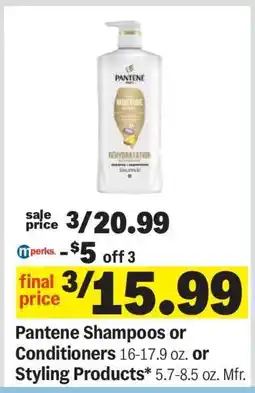 Meijer Pantene Shampoos or Conditioners or Styling Products offer