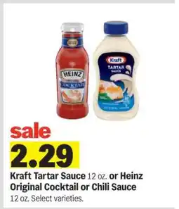 Meijer Kraft Tartar Sauce or Heinz Original Cocktail or Chili Sauce offer