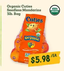 Sprouts Farmers Market Organic Cuties Seedless Mandarins offer