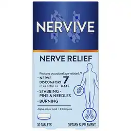 Walgreens Nerve Relief, Alpha Lipoic Acid + Vitamin B12, B6, B1 Tablets Ginger offer