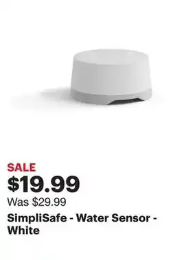 Best Buy SimpliSafe - Water Sensor - White offer