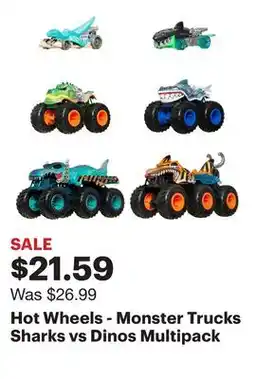Best Buy Hot Wheels - Monster Trucks Sharks vs Dinos Multipack offer