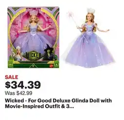 Best Buy Wicked - For Good Deluxe Glinda Doll with Movie-Inspired Outfit & 3 Accessories offer