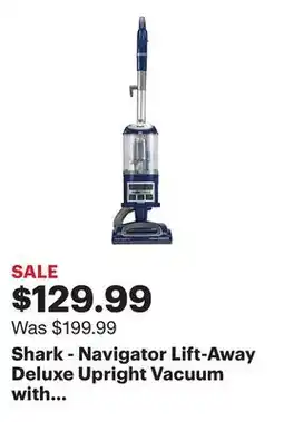 Best Buy Shark - Navigator Lift-Away Deluxe Upright Vacuum with Anti-Allergen Complete Seal - Blue offer