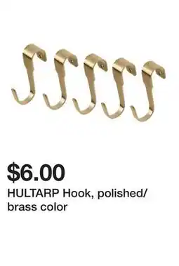 Ikea HULTARP Hook, polished/brass color offer