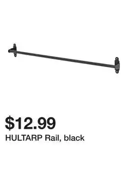 Ikea HULTARP Rail, black offer