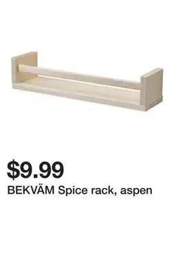 Ikea BEKVÄM Spice rack, aspen offer