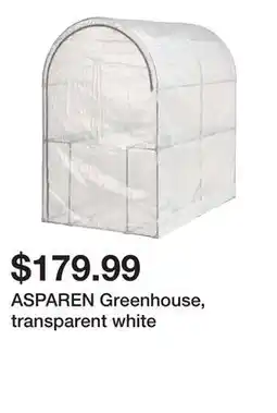 Ikea ASPAREN Greenhouse, transparent white offer