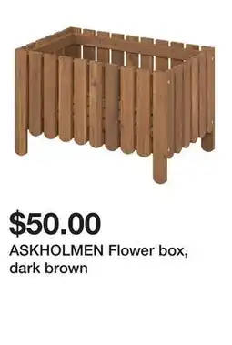 Ikea ASKHOLMEN Flower box, dark brown offer