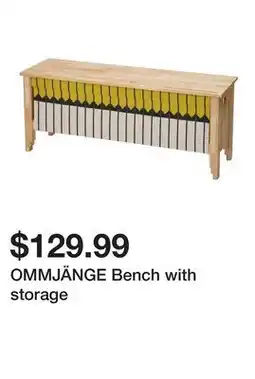 Ikea OMMJÄNGE Bench with storage offer