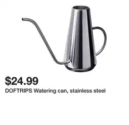 Ikea DOFTRIPS Watering can, stainless steel offer