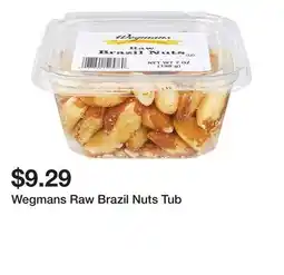 Wegmans Wegmans Raw Brazil Nuts Tub offer