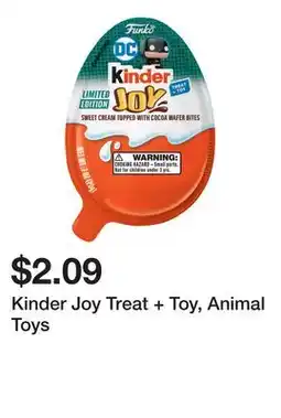 Wegmans Kinder Joy Treat + Toy, Animal Toys offer