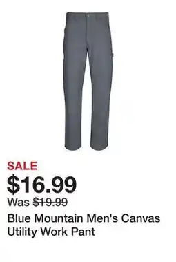 Tractor Supply Company Blue Mountain Men's Canvas Utility Work Pant offer