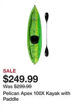 Tractor Supply Company Pelican Apex 100X Kayak with Paddle offer