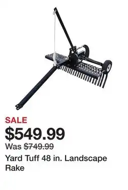 Tractor Supply Company Yard Tuff 48 in. Landscape Rake offer