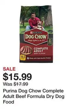 Tractor Supply Company Purina Dog Chow Complete Adult Beef Formula Dry Dog Food offer