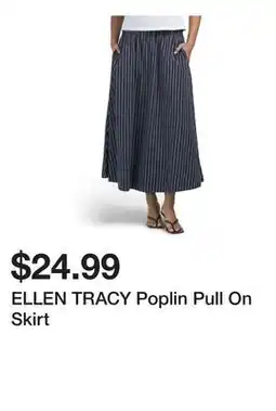 Marshalls ELLEN TRACY Poplin Pull On Skirt offer