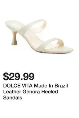 Marshalls DOLCE VITA Made In Brazil Leather Genora Heeled Sandals offer