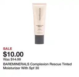 Marshalls BAREMINERALS Complexion Rescue Tinted Moisturizer With Spf 30 offer