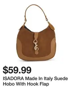 Marshalls ISADORA Made In Italy Suede Hobo With Hook Flap offer