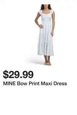 Marshalls MINE Bow Print Maxi Dress offer