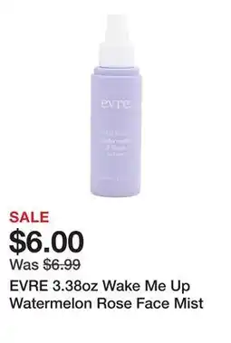 Marshalls EVRE 3.38oz Wake Me Up Watermelon Rose Face Mist offer