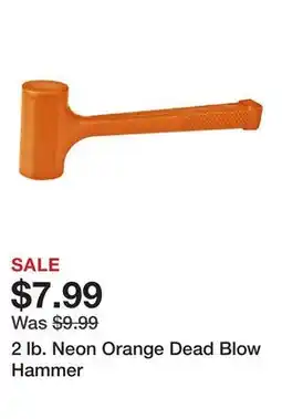 Harbor Freight Tools 2 lb. Neon Orange Dead Blow Hammer offer