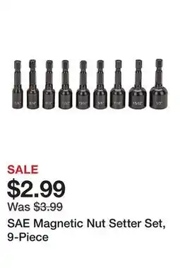 Harbor Freight Tools SAE Magnetic Nut Setter Set, 9-Piece offer