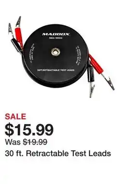 Harbor Freight Tools 30 ft. Retractable Test Leads offer