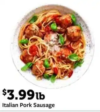 Fareway Italian Pork Sausage offer